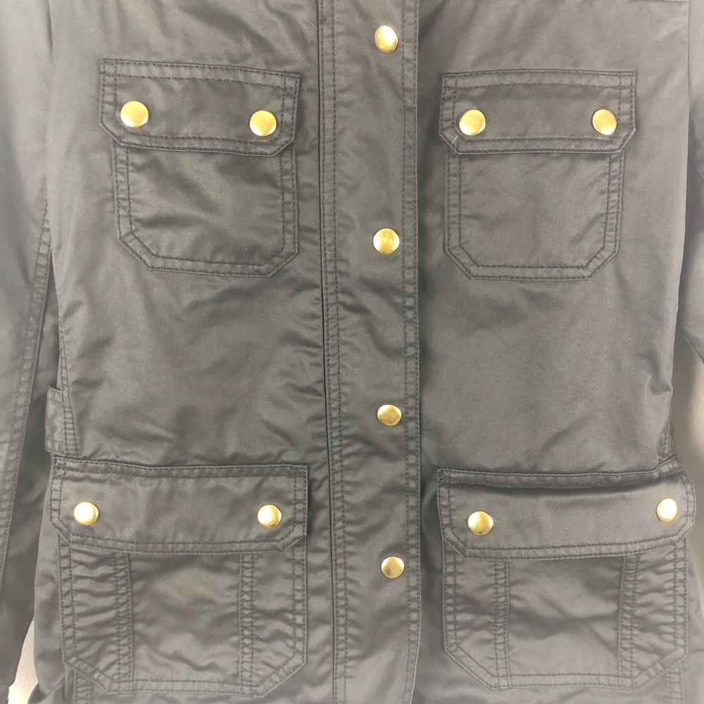 J. Crew  Black The Downtown Military Jacket XS - Picture 2 of 7